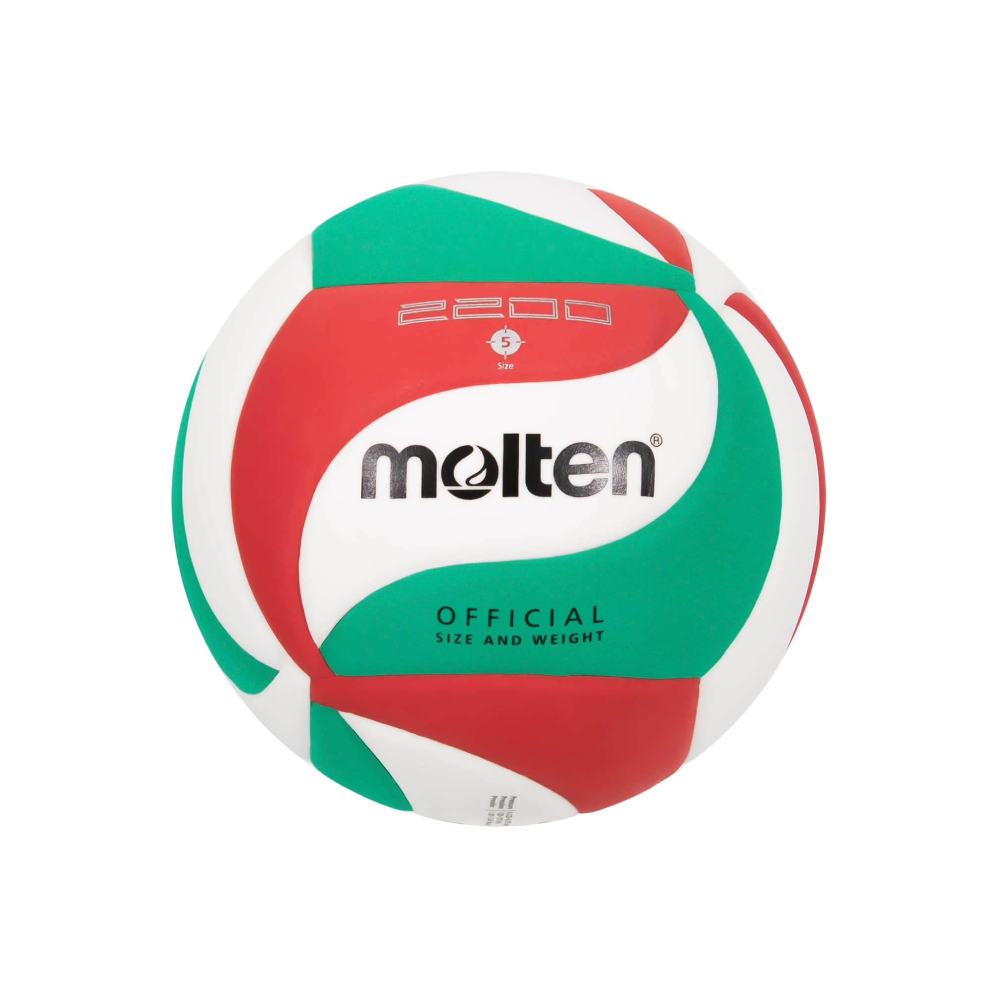 Molten V5M2200 zachte trainingsvolleybal maat 5