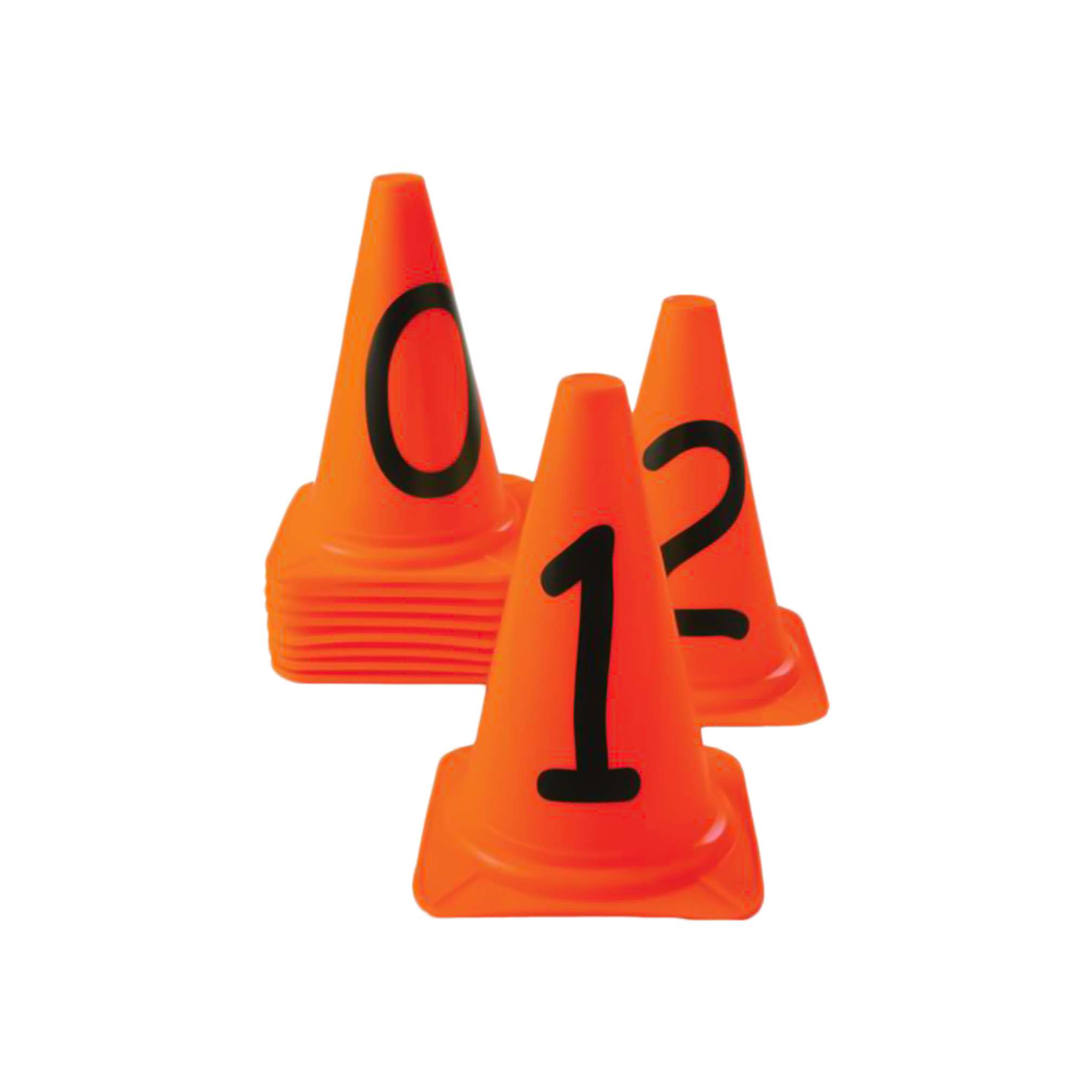 Set Genummerde Trainingskegels – 0 t/m 9