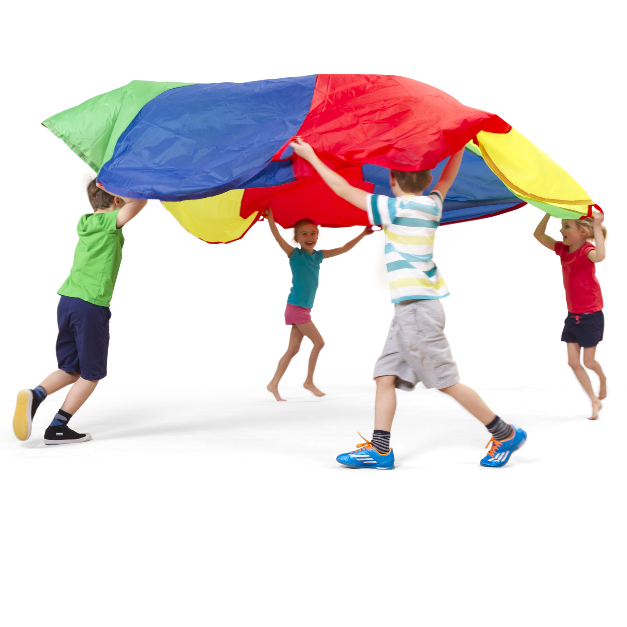 Spelparachute met 16 handgrepen ø 350 cm