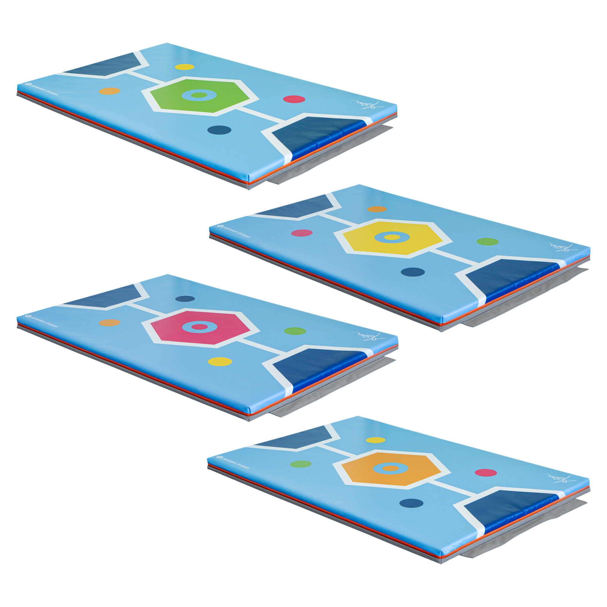 ASM turnmat set Hexagon (4 stuks)
