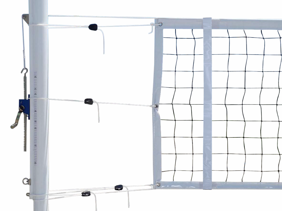 Wedstrijd volleybalnet met kevlar spankabel - Erhard Sport
