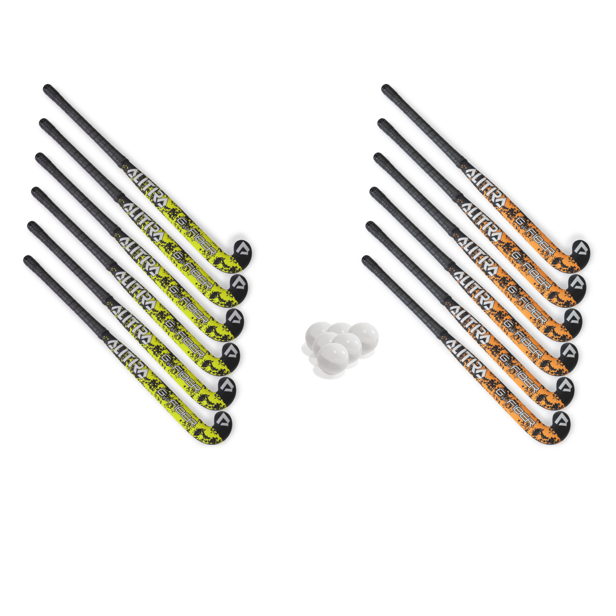 Voordeelset hockey: 12 sticks en 6 ballen