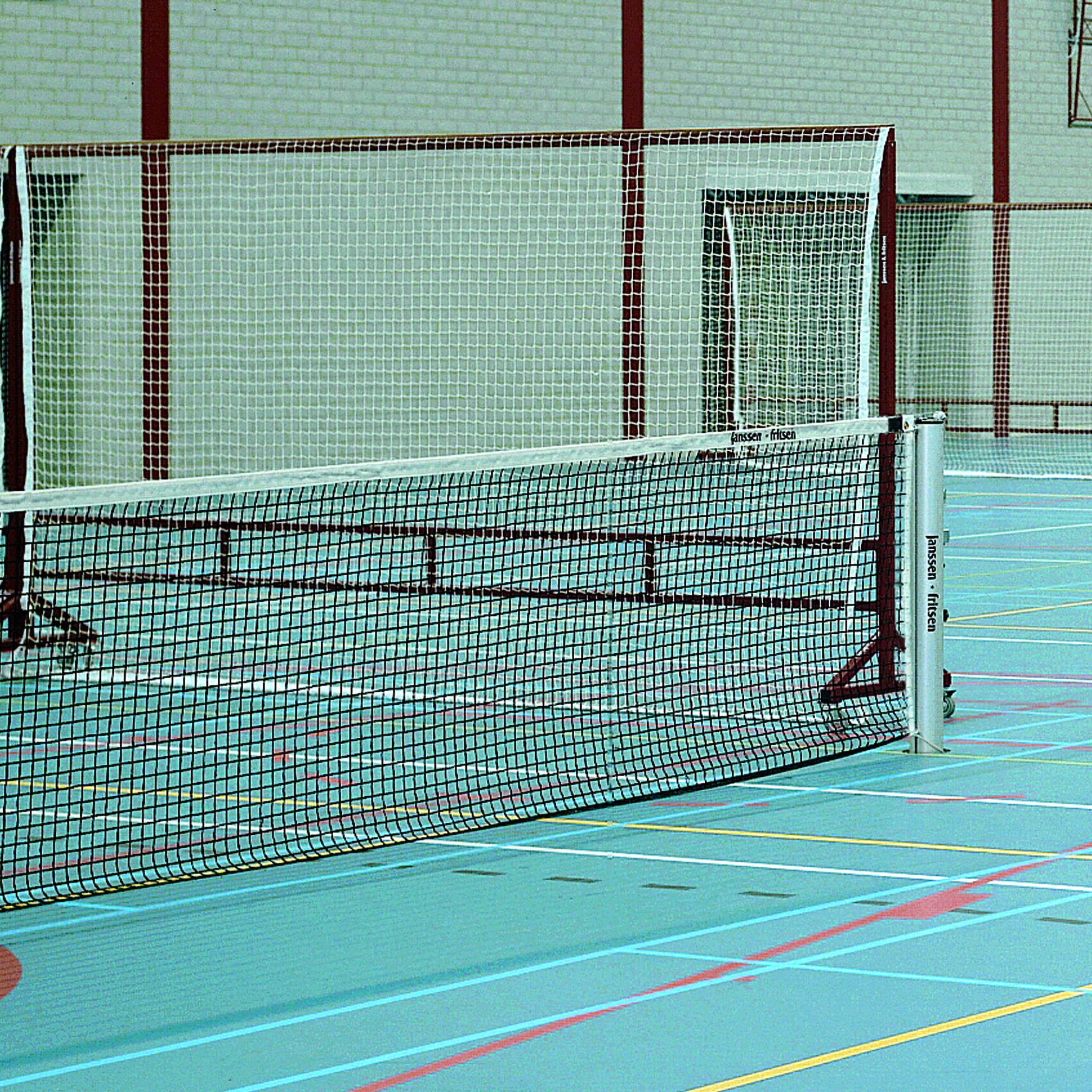 Wedstrijdnet met dubbele topmazen