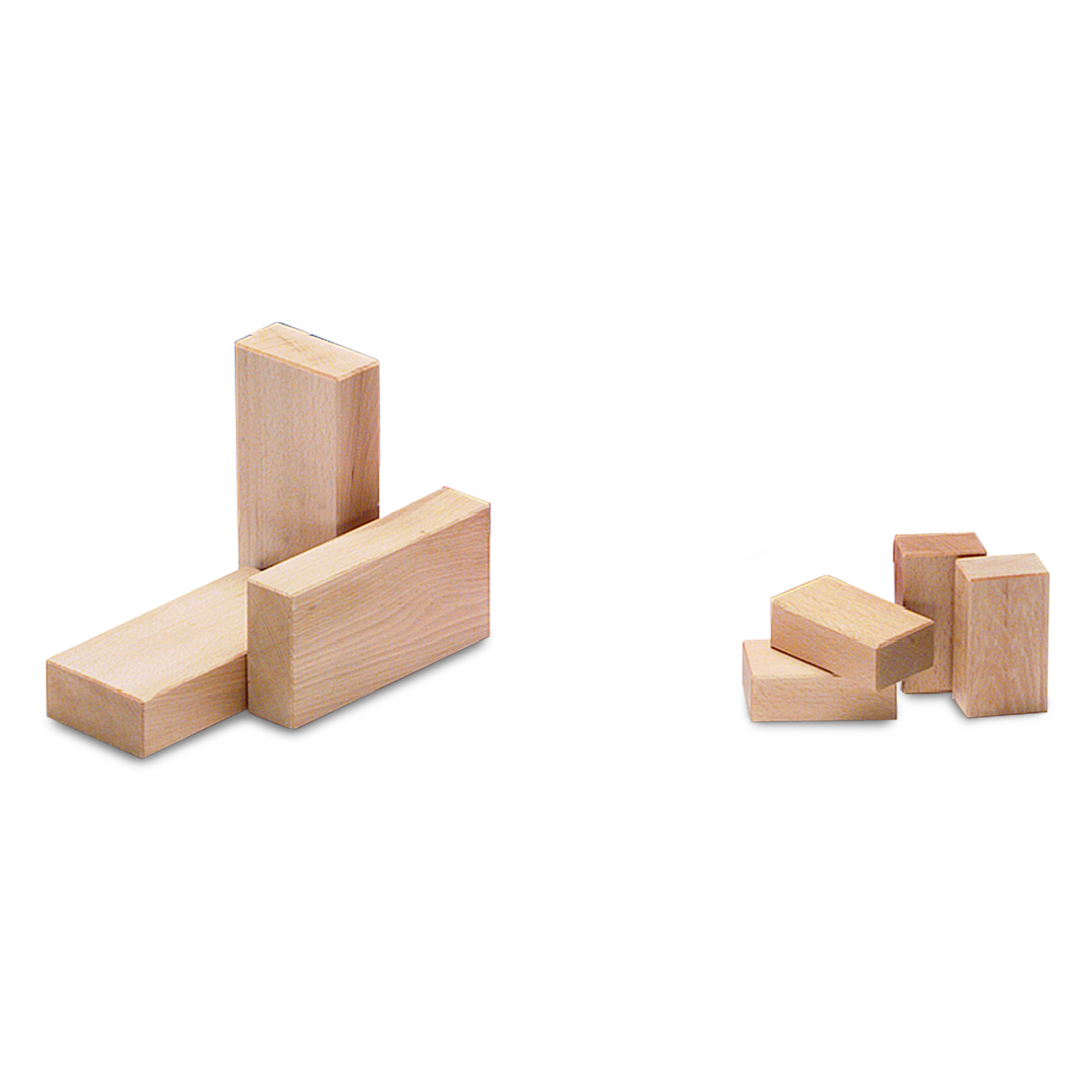 Spelblok hout, 10x6x4 cm