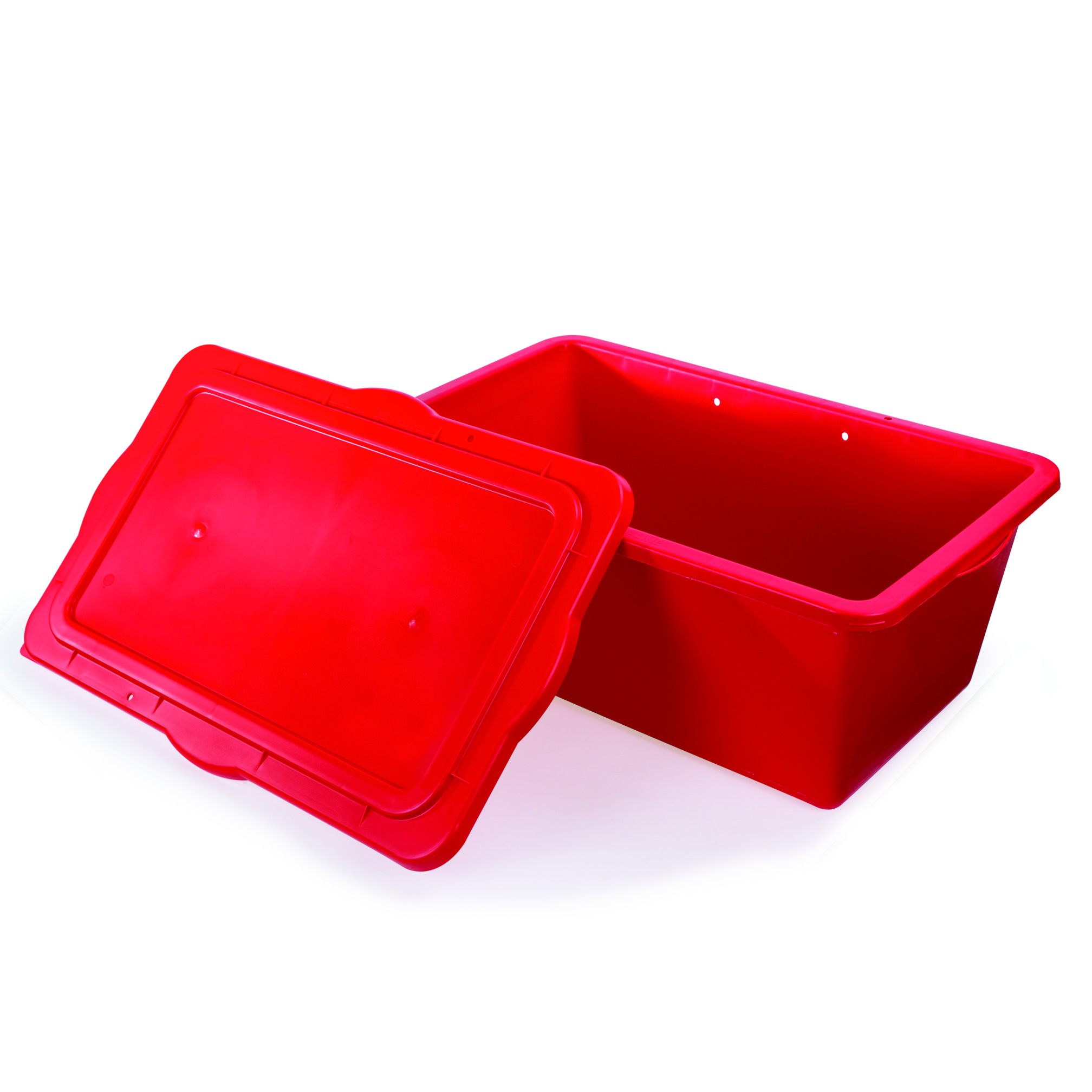 Deksel voor materiaalbox rood