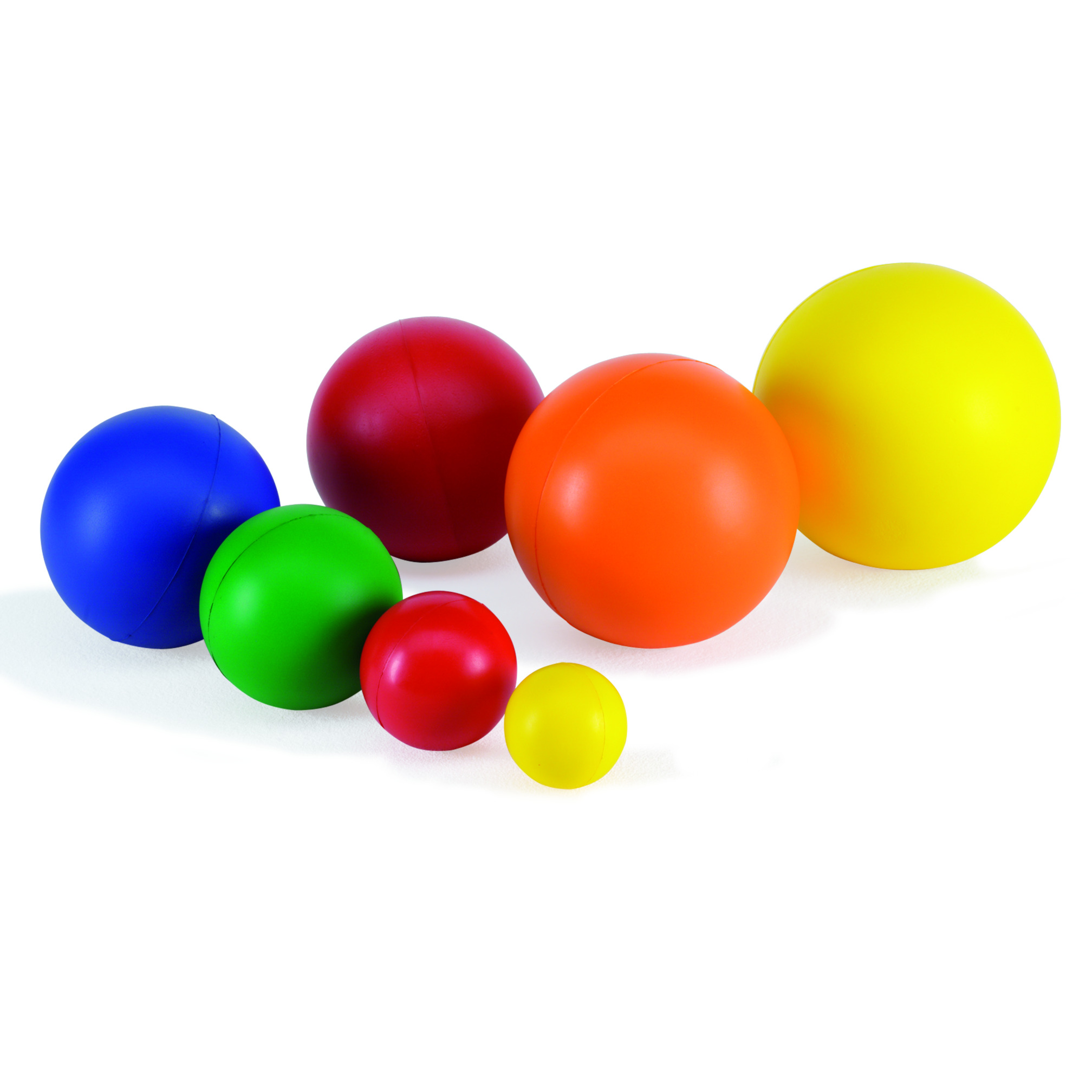 Foambal met gladde huid, ø 25 cm, geel