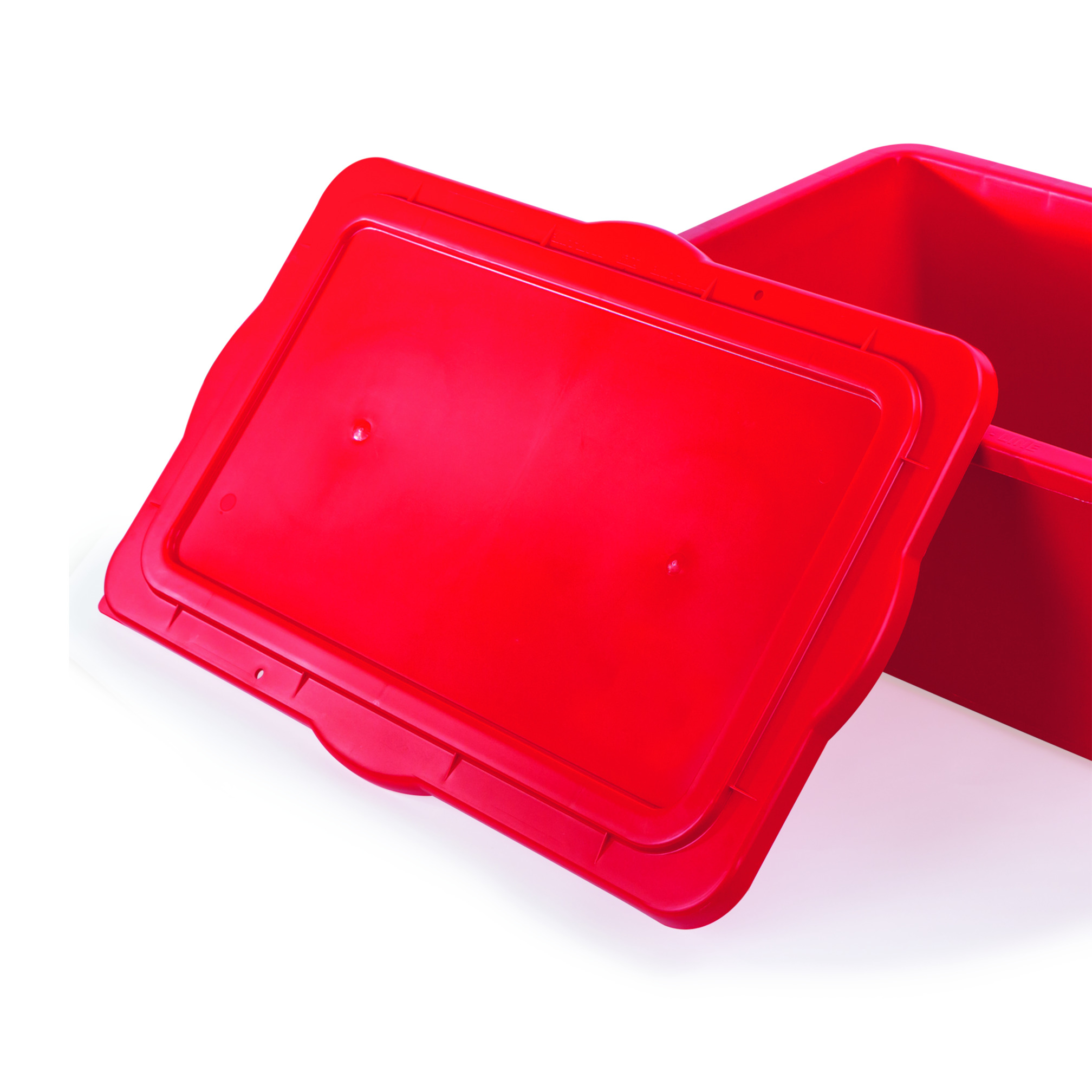 Deksel voor materiaalbox rood