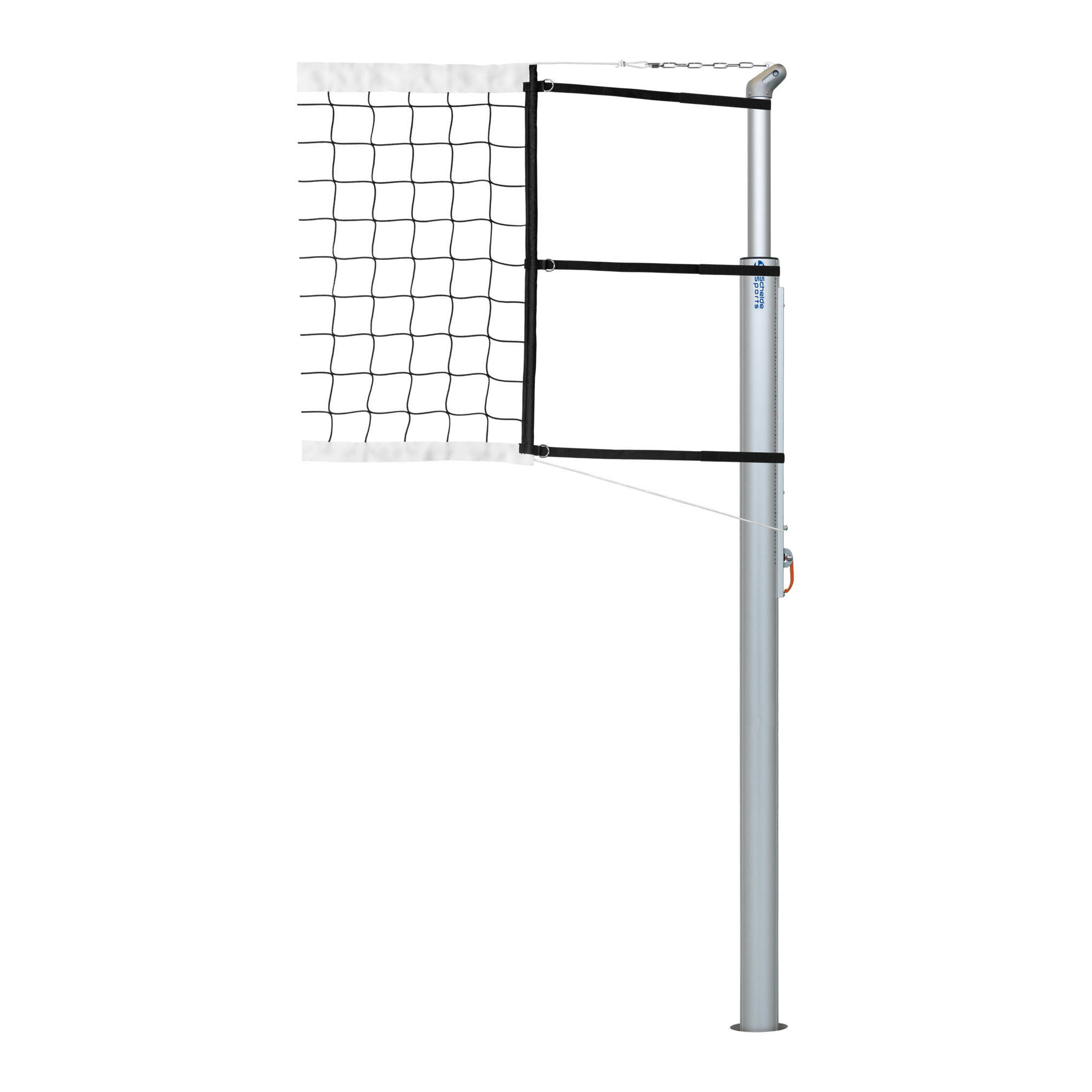 Wedstrijd volleybalnet met klittenband